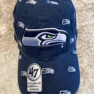 Womens Seattle Seahawks Confetti 47 Clean Up Hat Adjustable